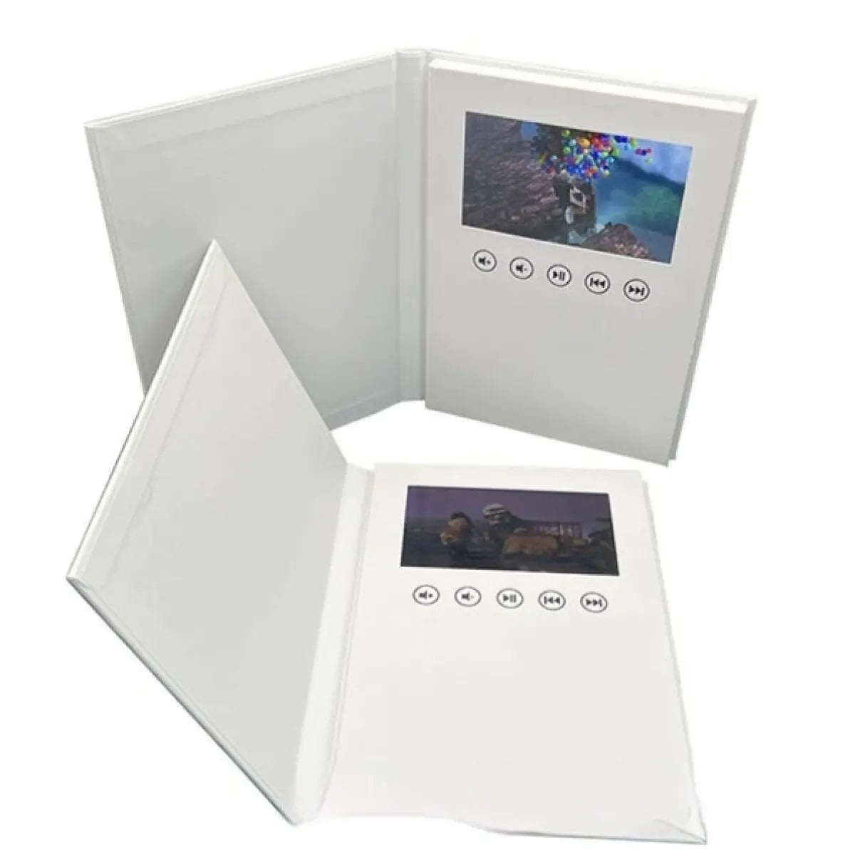 Blank 7-Inch Greeting Card White Hardcover Video Book