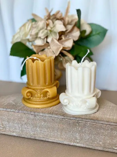 Romano Pillar Sculpture Soy Candle