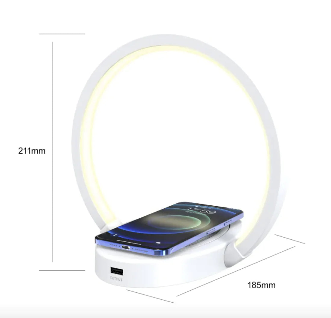 Bluetooth Speaker Night Light with 10W Wireless Charger & Phone Holder