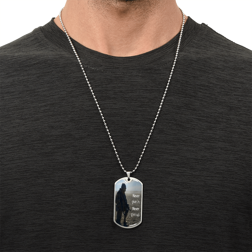 Dog Tag Necklace.