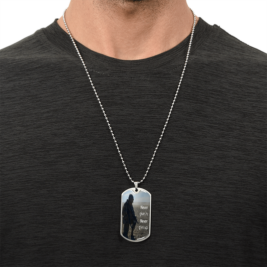 Dog Tag Necklace.