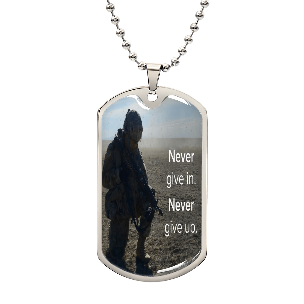 Dog Tag Necklace.