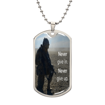 Dog Tag Necklace.