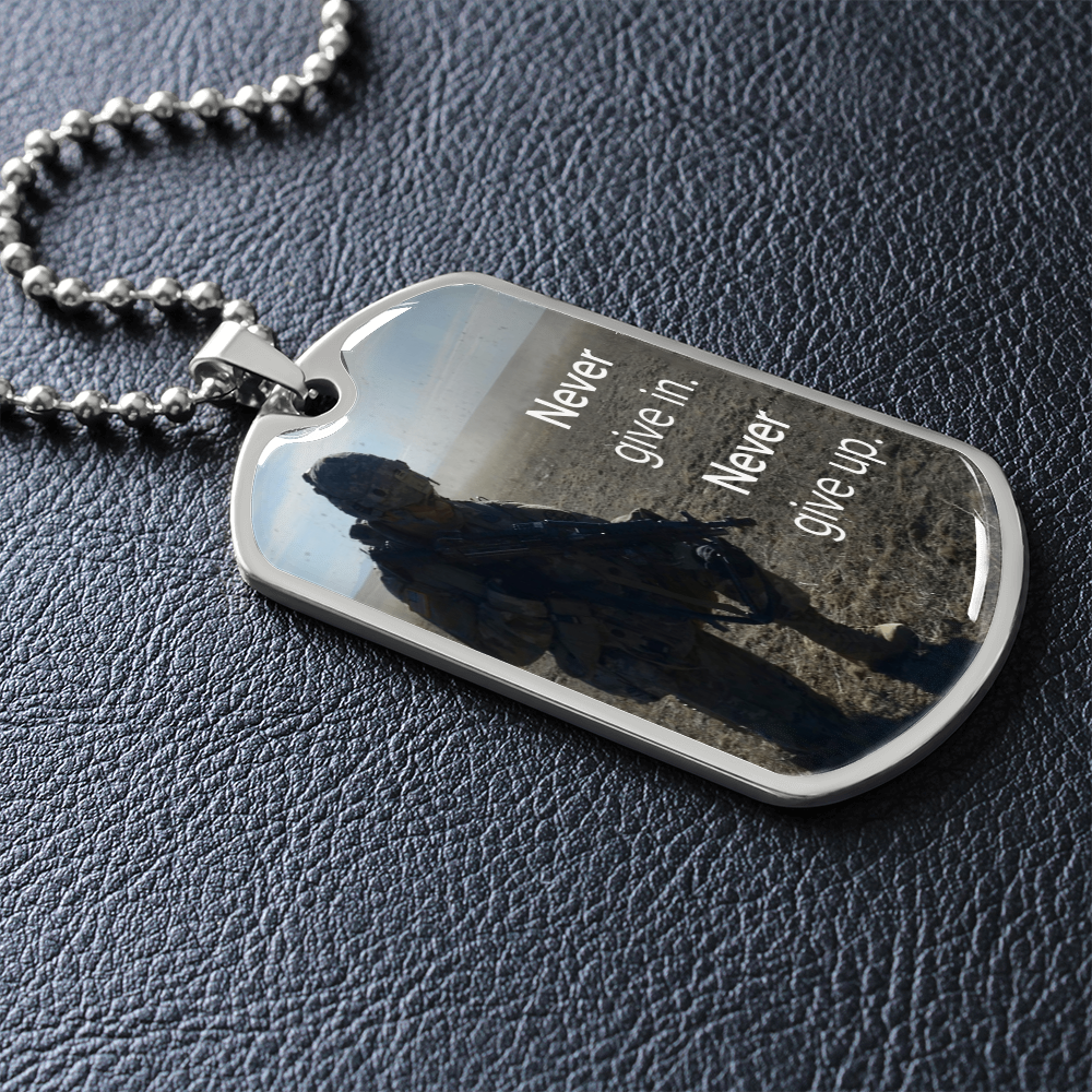 Dog Tag Necklace.