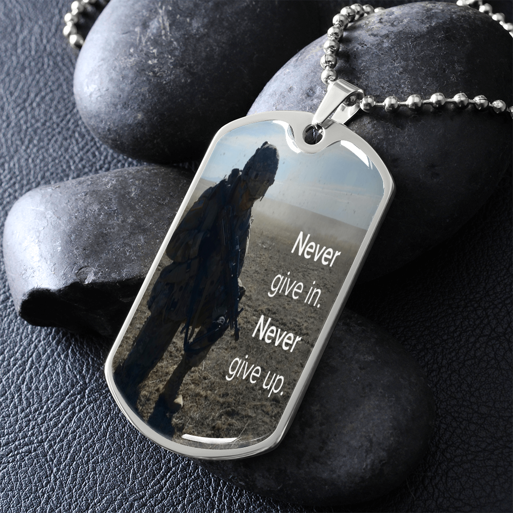 Dog Tag Necklace.