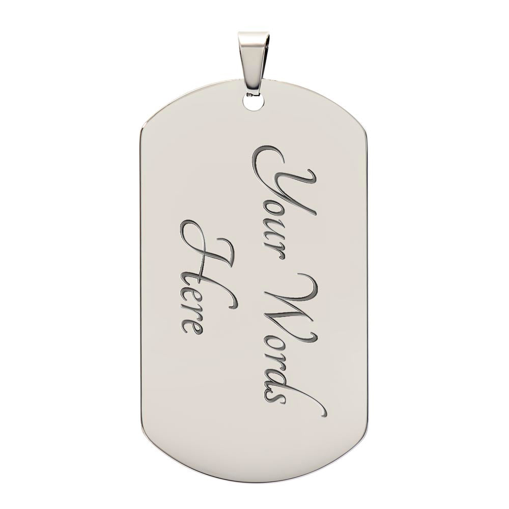 Dog Tag Necklace.