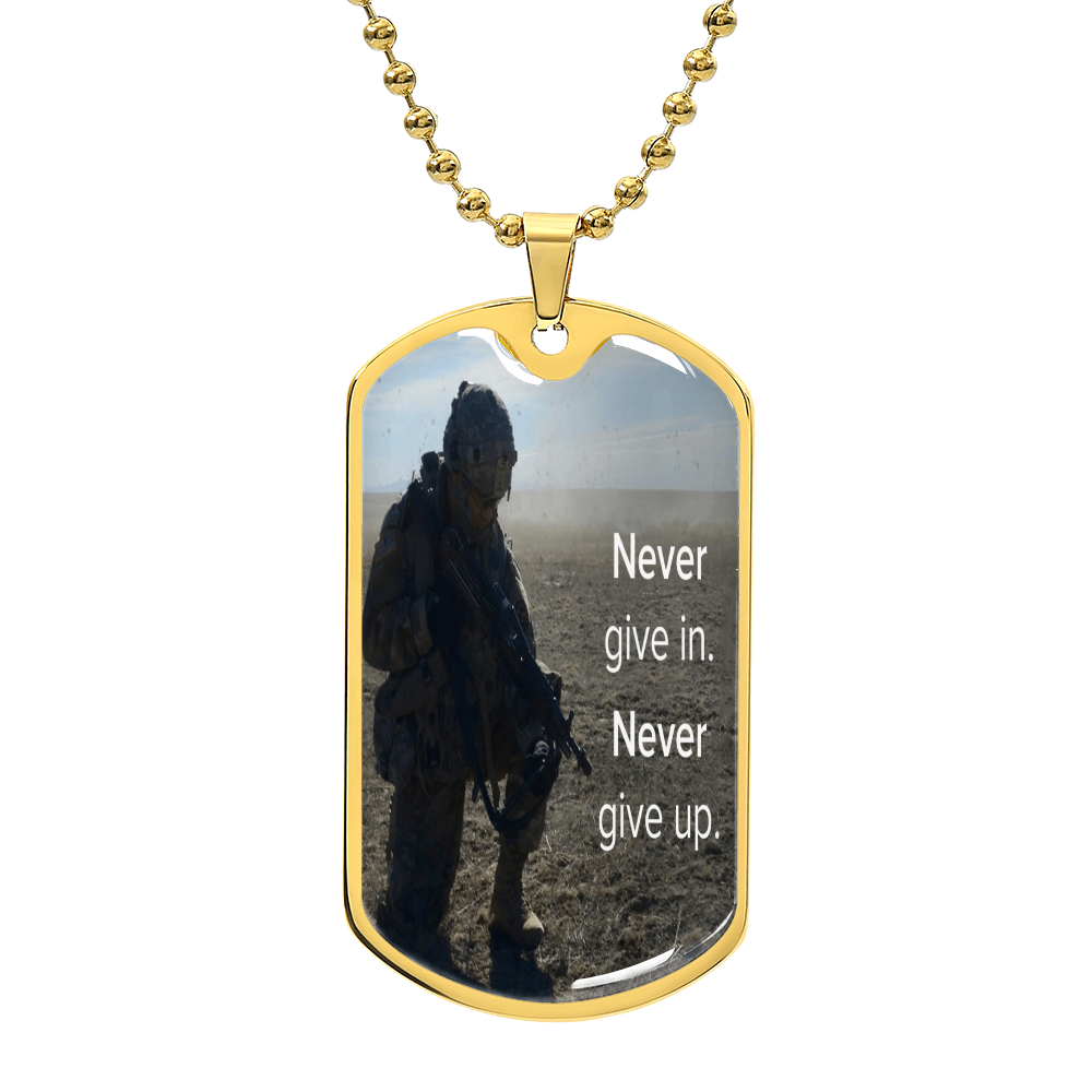 Dog Tag Necklace.