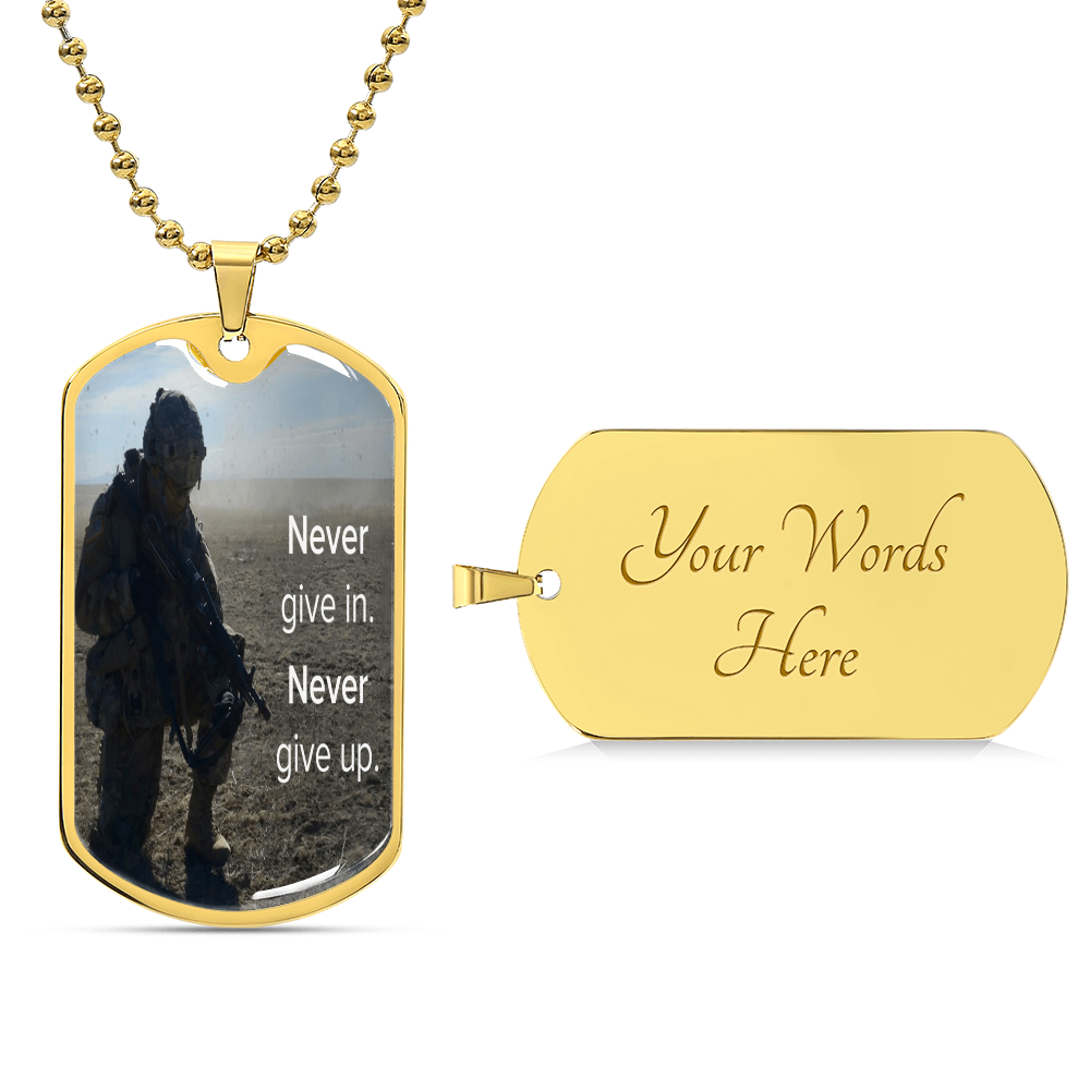 Dog Tag Necklace.