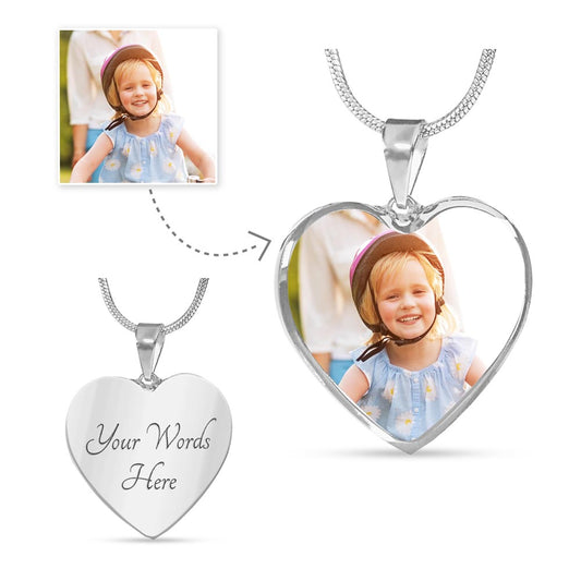 Personalize Heart Necklace.