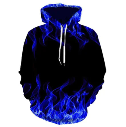 Weiouma Vortex Print Long-Sleeve Hoodie