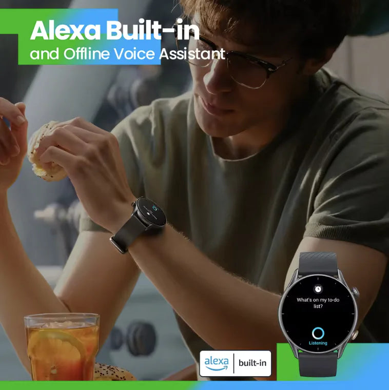 Smartwatch: GPS, Alexa, 150+ Sports Modes